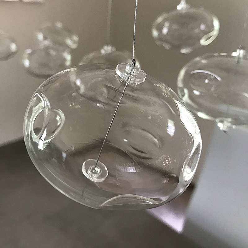Rectangular Base Bubble Glass Chandelier - Ceiling Lights