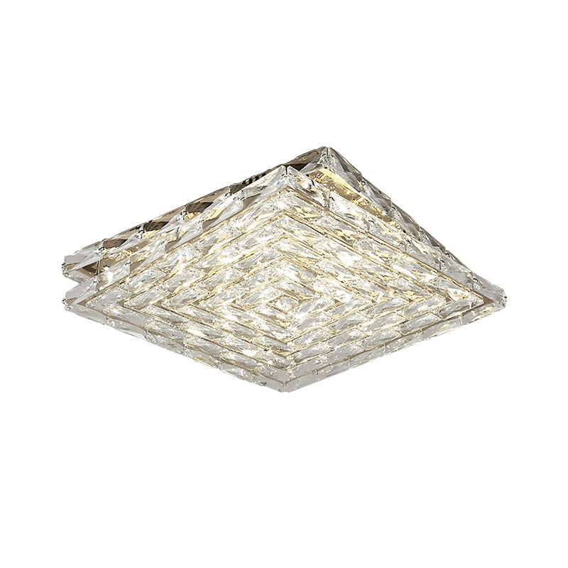 Multi-layer Square Crystal Chandelier - Ceiling Light