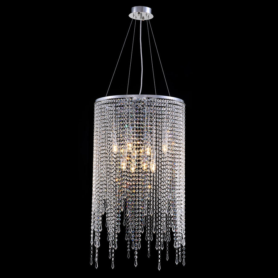 Luxury Linear Round Contemporary Island Crystal Chandelier