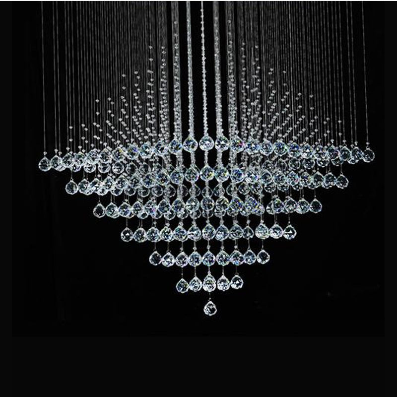 Rubik Lighting - Diamond Shape Crystal Chandelier