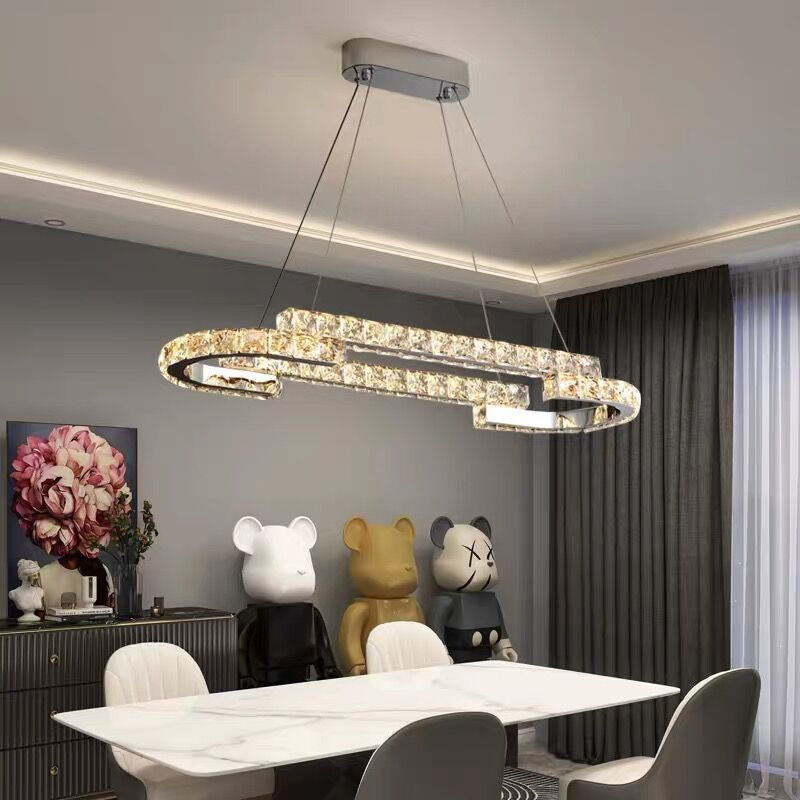 One Ring Oval Dimmable LED Chandelier