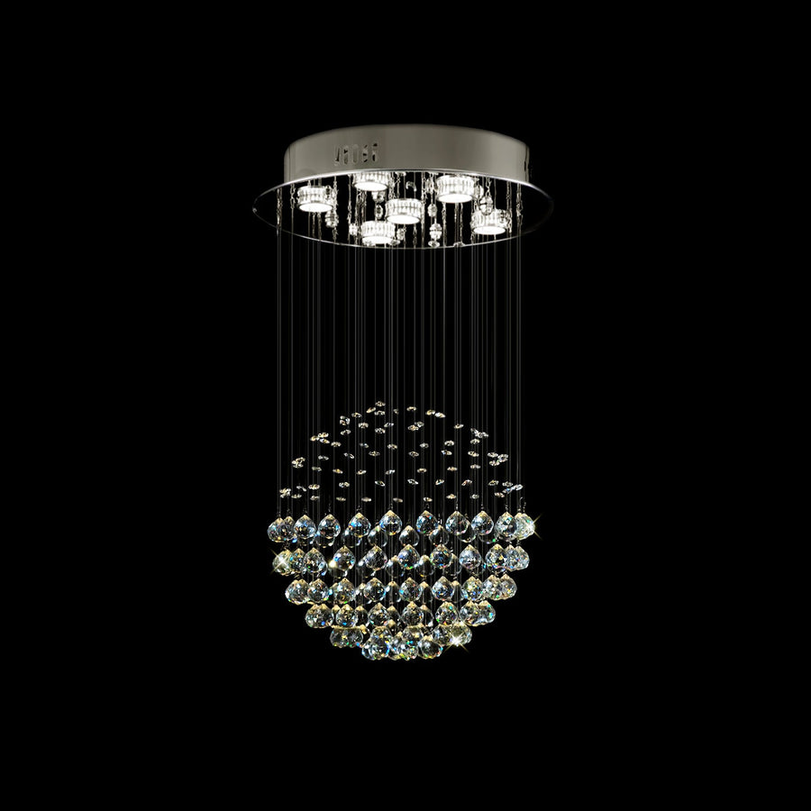 Sphere Raindrop Crystal Chandelier Ceiling Lights